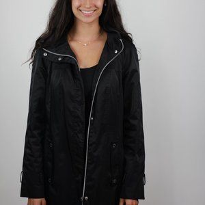 Calvin Klein Raincoat- Black Size Small